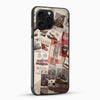 Retro Racing Car Glass Mobile Case - Cover Stall