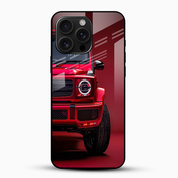 Red G - Wagon Edition Glass Mobile Case - Cover Stall