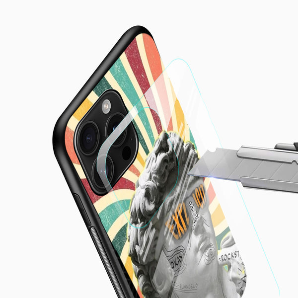 Graffiti David Glass Mobile Case - Cover Stall