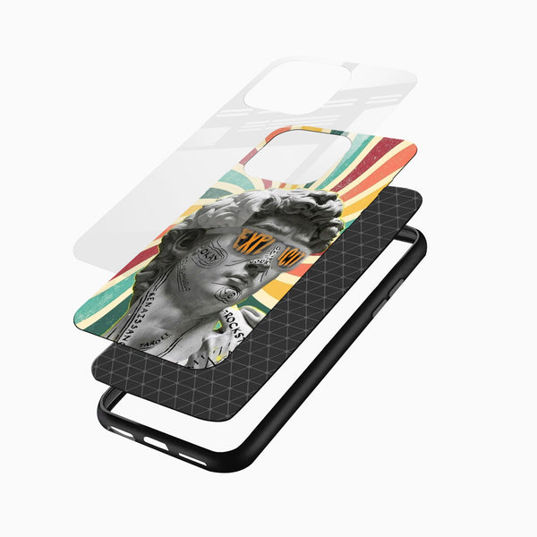 Graffiti David Glass Mobile Case - Cover Stall