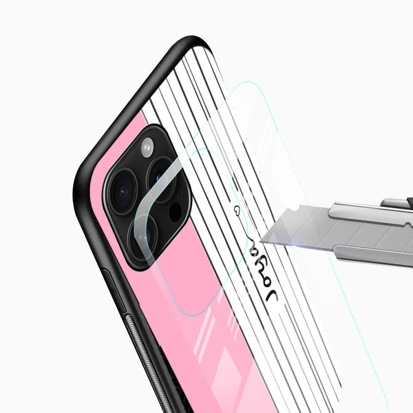Custom Name Glass Mobile Cover - Cover Stall
