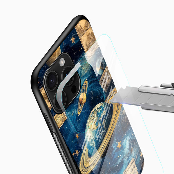 Saturn Glass Mobile Case - Cover Stall