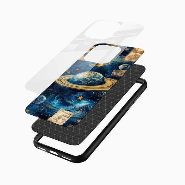 Saturn Glass Mobile Case - Cover Stall