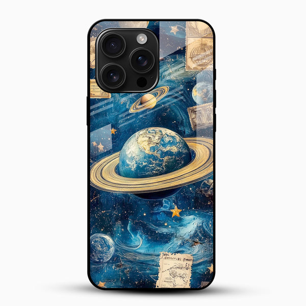 Saturn Glass Mobile Case - Cover Stall