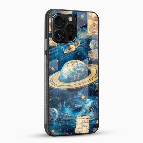 Saturn Glass Mobile Case - Cover Stall