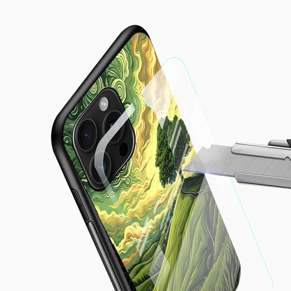 Green Landscape Glass Mobile Case - Cover Stall