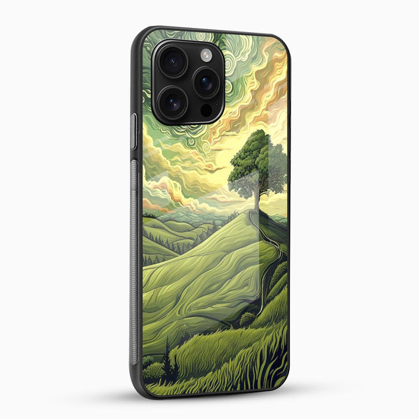 Green Landscape Glass Mobile Case - Cover Stall
