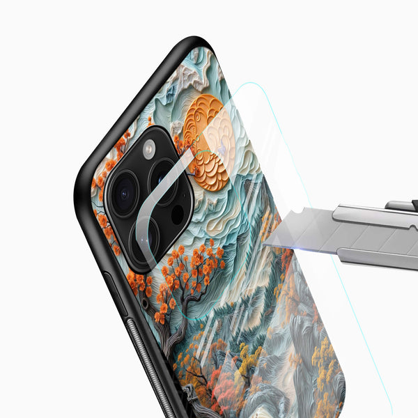 Autumn Waterfall Glass Mobile Case - Cover Stall