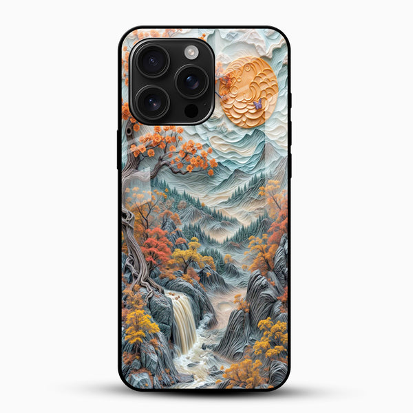 Autumn Waterfall Glass Mobile Case - Cover Stall