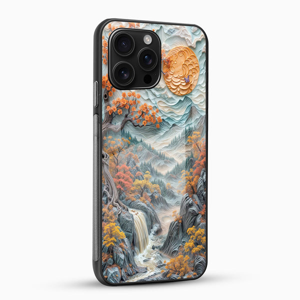 Autumn Waterfall Glass Mobile Case - Cover Stall