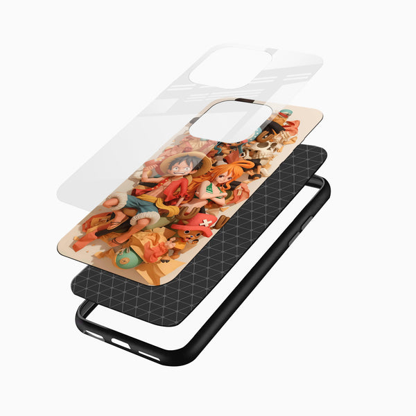 One Piece Anime Mobile Glass Case - Cover Stall
