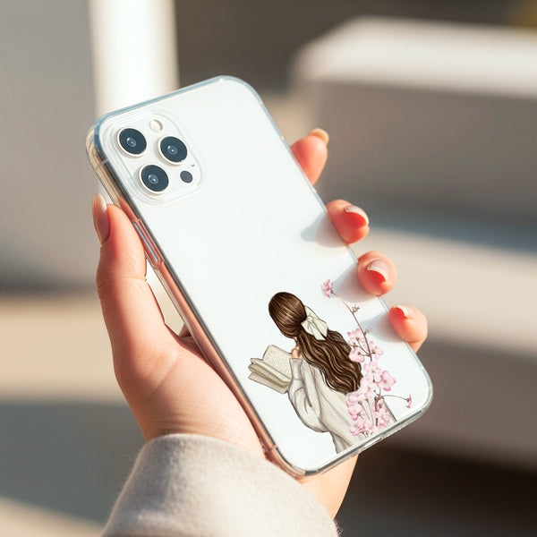 Girl Reading Silicon Mobile Case - Cover Stall