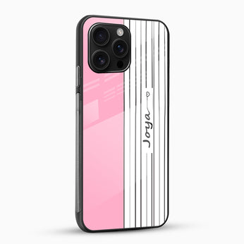 Custom Name Glass Mobile Cover