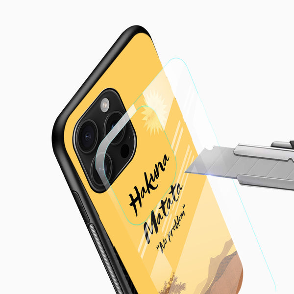 Hakuna Matata Glass Mobile Case - Cover Stall