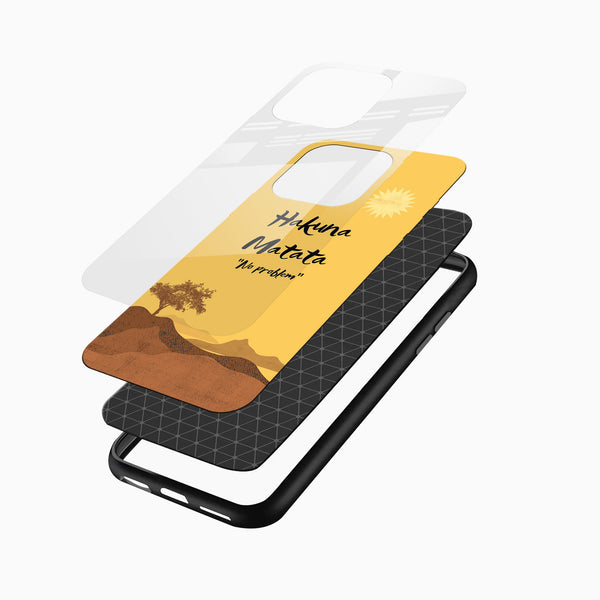 Hakuna Matata Glass Mobile Case - Cover Stall