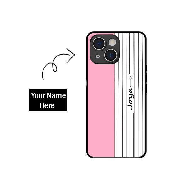 Custom Name Glass Mobile Cover - Cover Stall