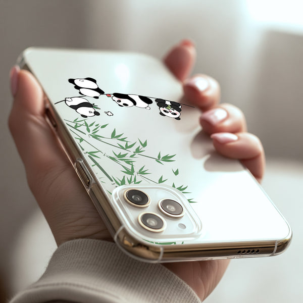 Cute Panda Silicon Mobile Case - Cover Stall