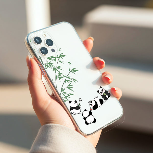 Cute Panda Silicon Mobile Case - Cover Stall