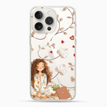 Girl Floral & Hearts Silicon Mobile Case