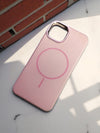 Blush Pink - Leather MagSafe Phone Case - Cover Stall
