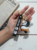 Cute Panda Silicone Keychain