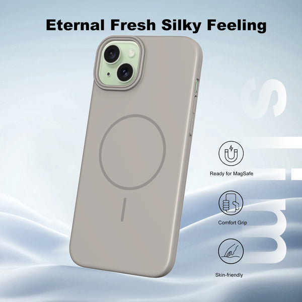 Stone Taupe - Minimalist MagSafe Case (Hard Case) - Cover Stall