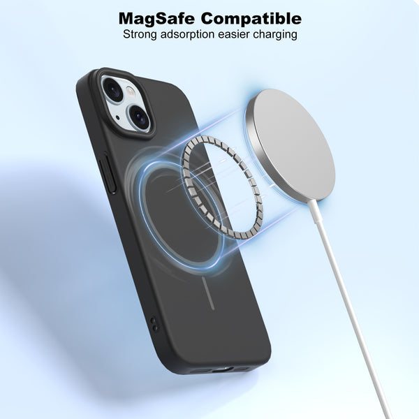 Raven Black - Minimalist MagSafe Case (Hard Case) - Cover Stall