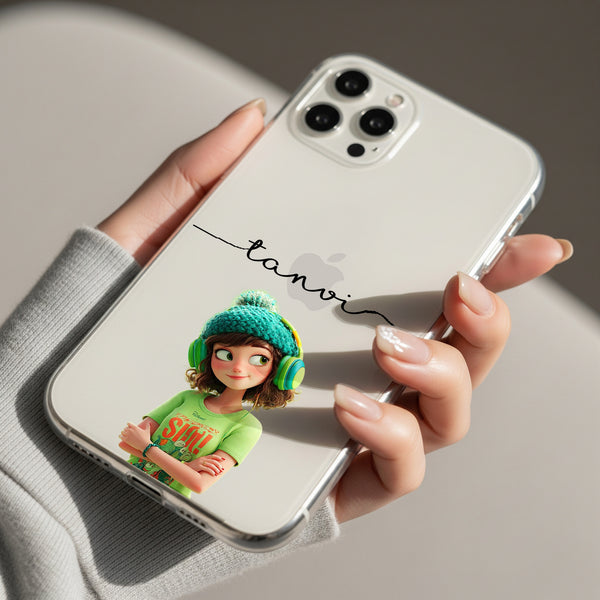 Tanvi Cartoon Girl Silicon Mobile Case - Cover Stall