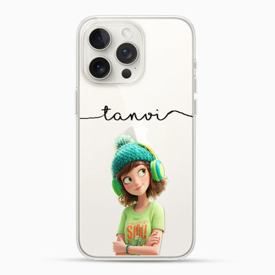 Tanvi Cartoon Girl Silicon Mobile Case