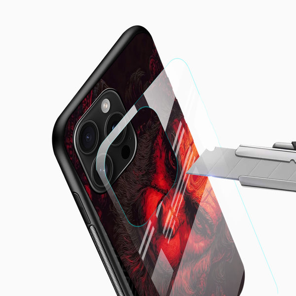 Lord Hanuman Glass Phone Case - Cover Stall