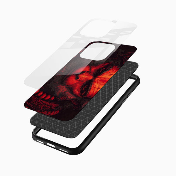 Lord Hanuman Glass Phone Case - Cover Stall