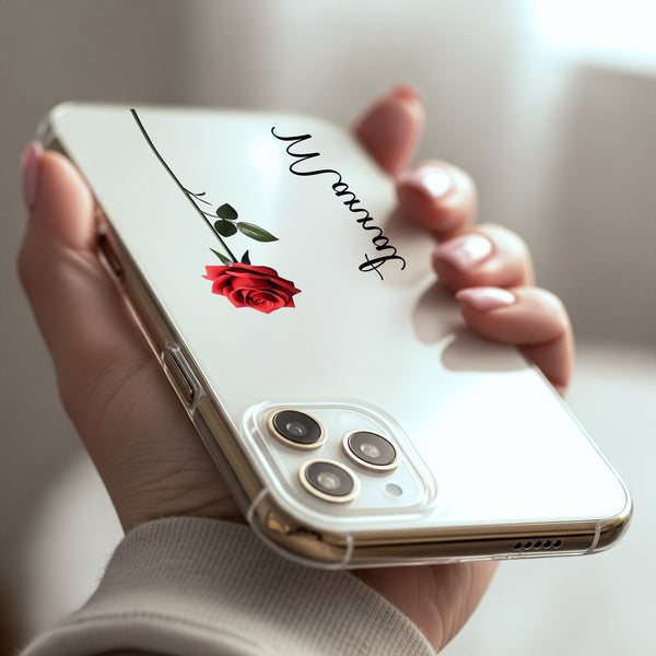 Red Rose Silicon Mobile Case - Cover Stall
