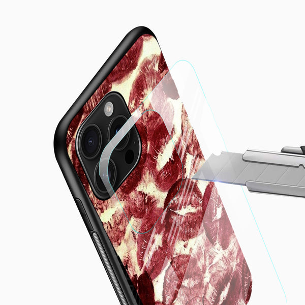 Girlish Kisses Glass Mobile Cover - Cover Stall