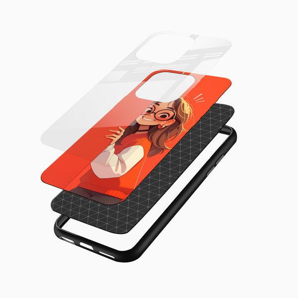 Cute Girl Glass Mobile Cover - Cover Stall