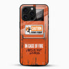 Caution freakout Glass Mobile Cover - Cover Stall