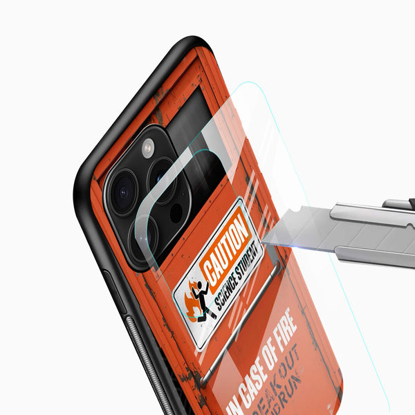 Caution freakout Glass Mobile Cover - Cover Stall