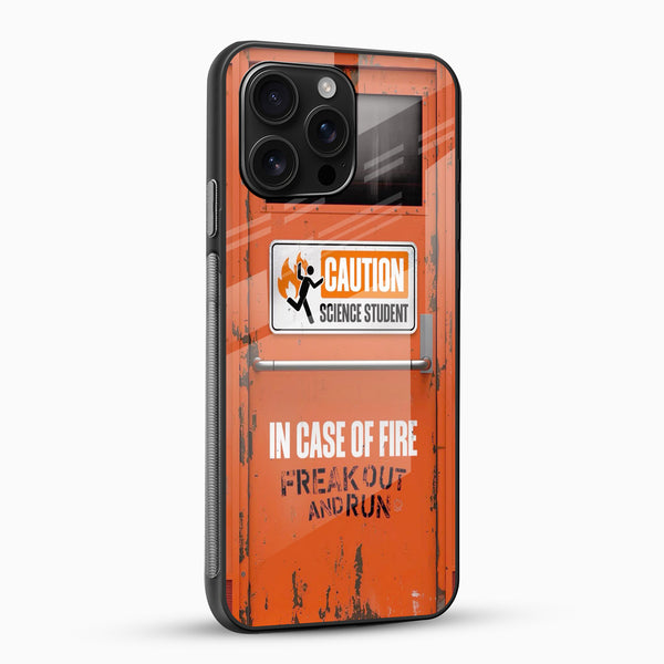 Caution freakout Glass Mobile Cover - Cover Stall