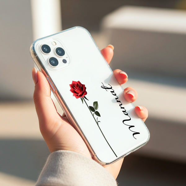Red Rose Silicon Mobile Case - Cover Stall