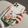 Customized Floral Silicon Mobile Case - Cover Stall