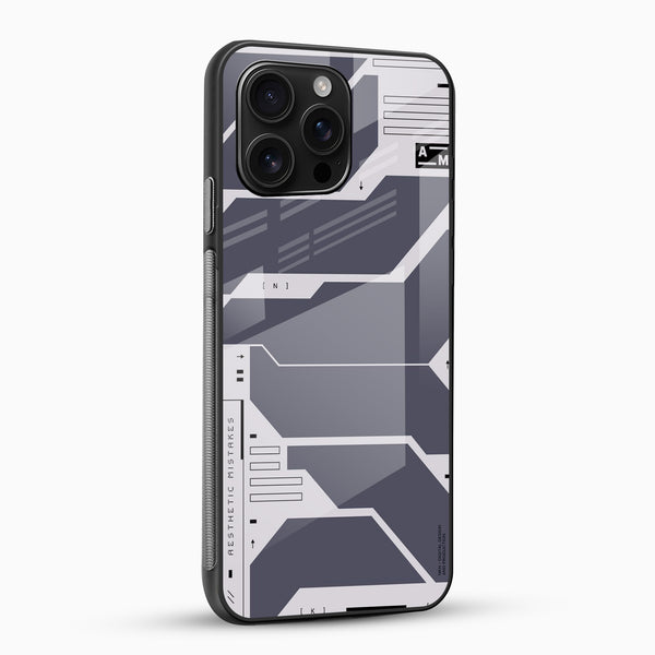 Cyberpunk Grey Abstract Glass Mobile Case - Cover Stall