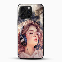 Girl Music Glass Mobile Cover