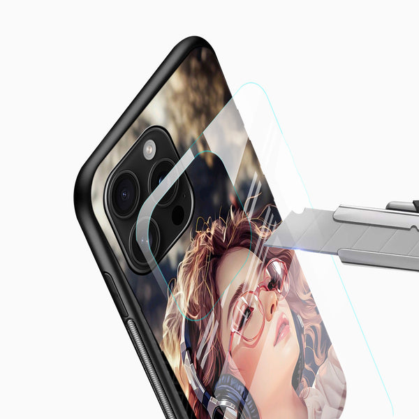 Girl Music Glass Mobile Cover - Cover Stall