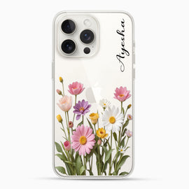 Customized Floral Silicon Mobile Case