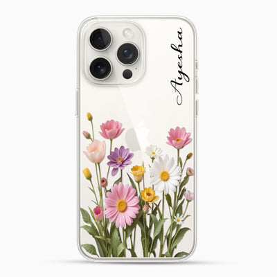 Customized Floral Silicon Mobile Case