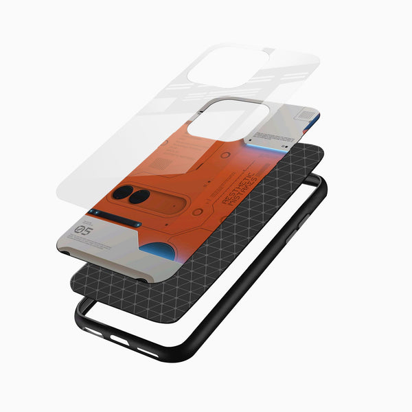 HyperGrid Sci - Fi Glass Phone Case - Cover Stall