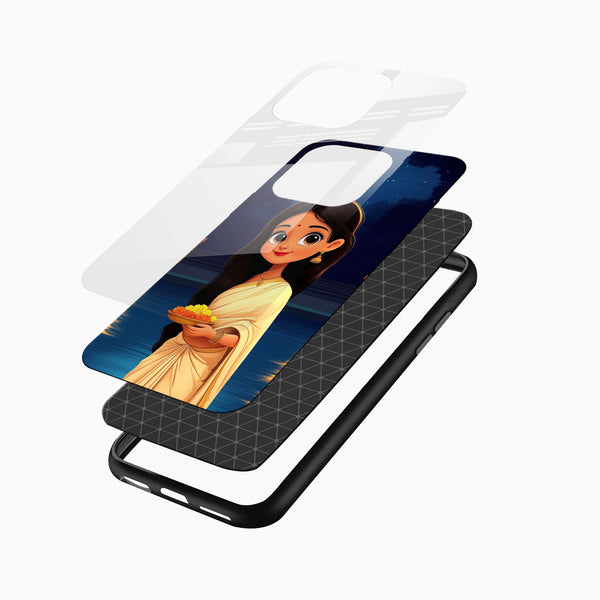 Traditional Indian Girl Glass Phone Case - Cover Stall