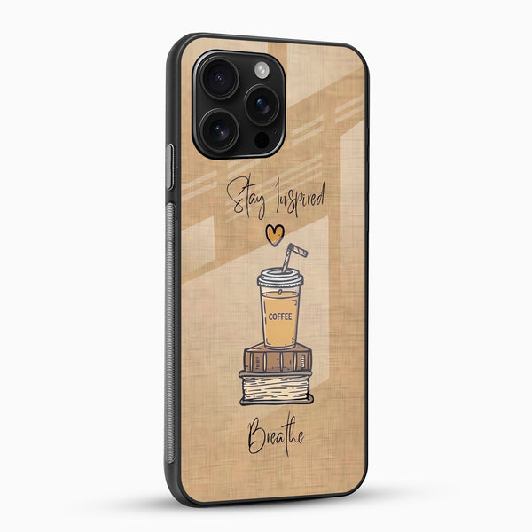 Stay Inspired Glass Phone Case - Cover Stall