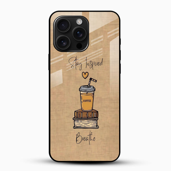 Stay Inspired Glass Phone Case - Cover Stall