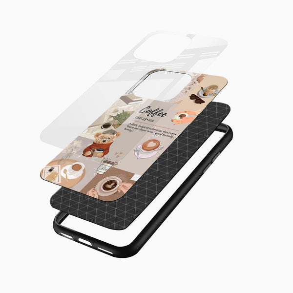 Coffee Vibes Aesthetic Glass Mobile Cover - Cover Stall
