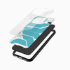 Sky Blue Tech Pattern Glass Mobile Cover – Futuristic - Cover Stall